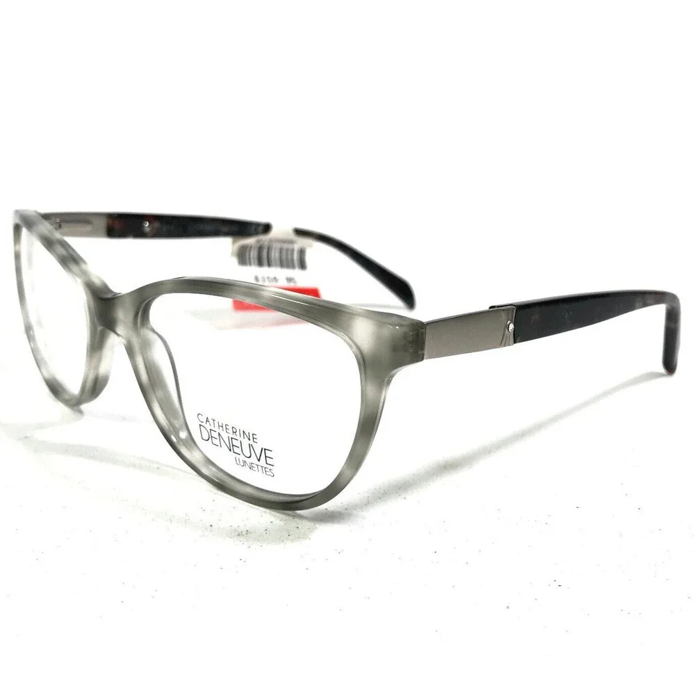 Catherine Deneuve CD0412 020 Eyeglasses Frames Gray Tortoise Cat Eye 52-16-135